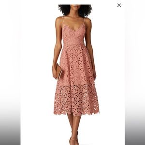 ASTR Lace A-Line Midi Dress S